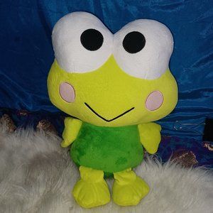 Keroppi FROG plush stuffed toy Sangrio Fiesta 2011 collectible